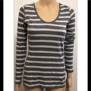 Express striped basic Tshirt long sleeve women’s